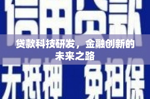 玄武贷款科技研发，金融创新的未来之路