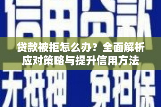 玄武贷款被拒怎么办？全面解析应对策略与提升信用方法