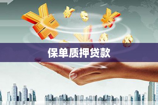 玄武保单质押贷款