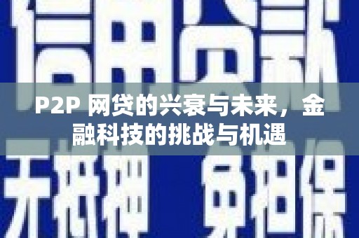 玄武P2P 网贷的兴衰与未来，金融科技的挑战与机遇
