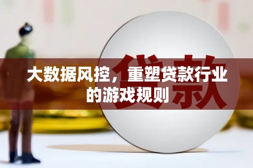 玄武大数据风控，重塑贷款行业的游戏规则