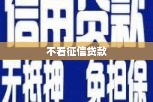 玄武不看征信贷款