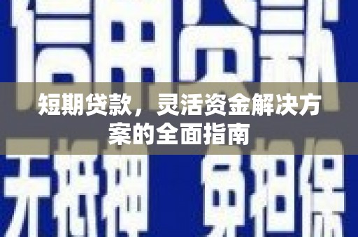 玄武短期贷款，灵活资金解决方案的全面指南