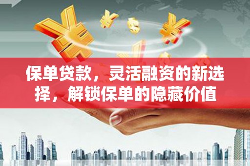 玄武保单贷款，灵活融资的新选择，解锁保单的隐藏价值