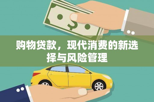 玄武购物贷款，现代消费的新选择与风险管理