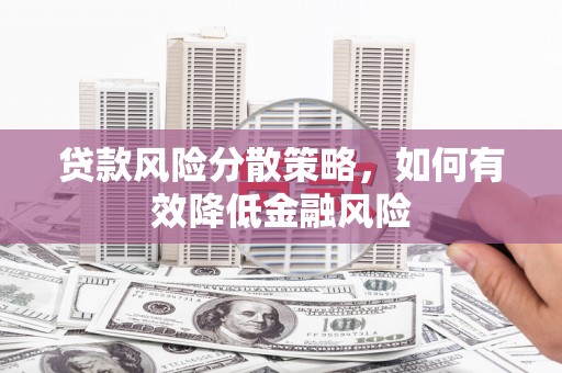 玄武贷款风险分散策略，如何有效降低金融风险