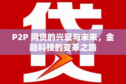 玄武P2P 网贷的兴衰与未来，金融科技的变革之路