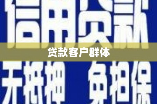 玄武贷款客户群体