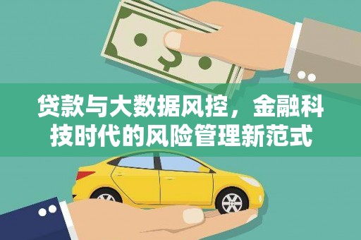 玄武贷款与大数据风控，金融科技时代的风险管理新范式