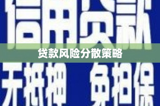 玄武贷款风险分散策略