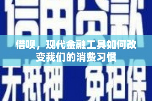 玄武借呗，现代金融工具如何改变我们的消费习惯