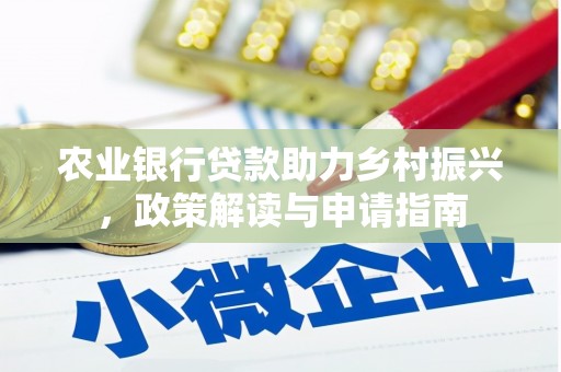 玄武农业银行贷款助力乡村振兴，政策解读与申请指南