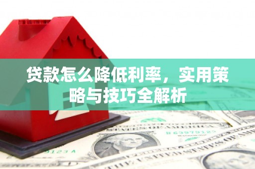 玄武贷款怎么降低利率，实用策略与技巧全解析