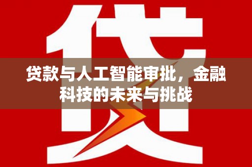 玄武贷款与人工智能审批，金融科技的未来与挑战