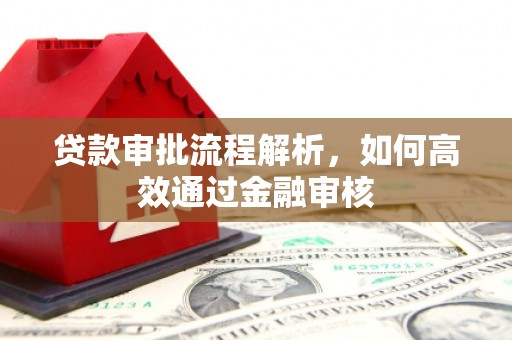 玄武贷款审批流程解析，如何高效通过金融审核