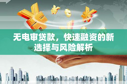 玄武无电审贷款，快速融资的新选择与风险解析