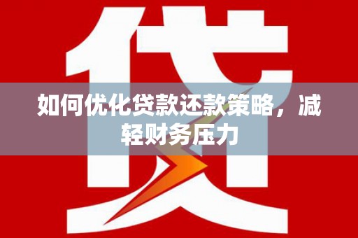 玄武如何优化贷款还款策略，减轻财务压力