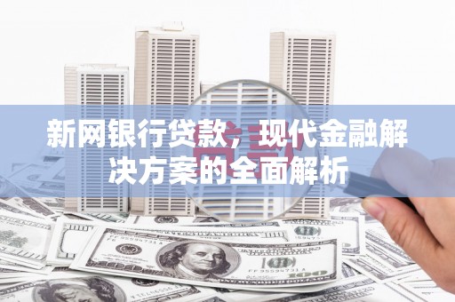 玄武新网银行贷款，现代金融解决方案的全面解析