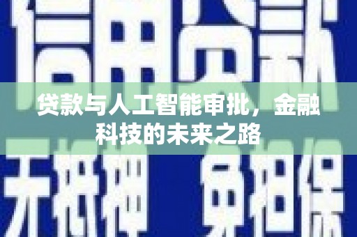玄武贷款与人工智能审批，金融科技的未来之路