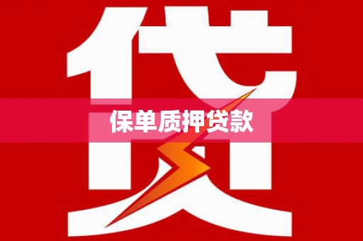玄武保单质押贷款
