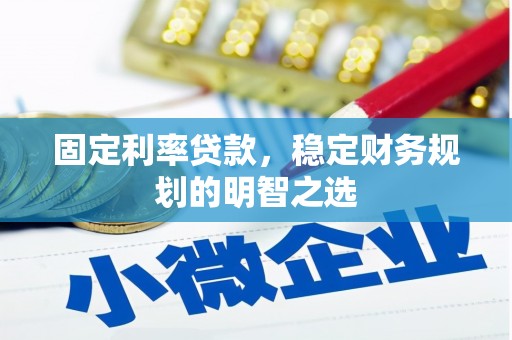 玄武固定利率贷款，稳定财务规划的明智之选