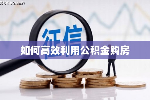 玄武如何高效利用公积金购房