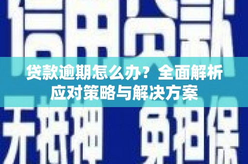 玄武贷款逾期怎么办？全面解析应对策略与解决方案