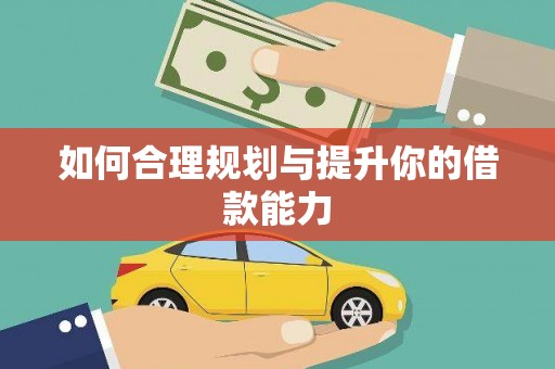 玄武如何合理规划与提升你的借款能力