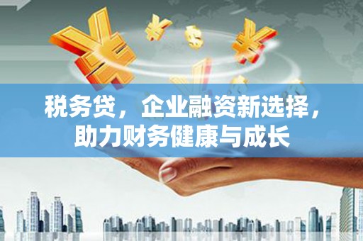 玄武税务贷，企业融资新选择，助力财务健康与成长